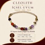 İçsel Uyum | Ametist, Akik ve Florit El Yapımı Kadın Doğal Taş Bileklik - Görsel 3