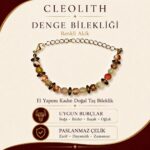 Denge Bilekliği | Renkli Akik El Yapımı Kadın Doğal Taş Bileklik - Görsel 3